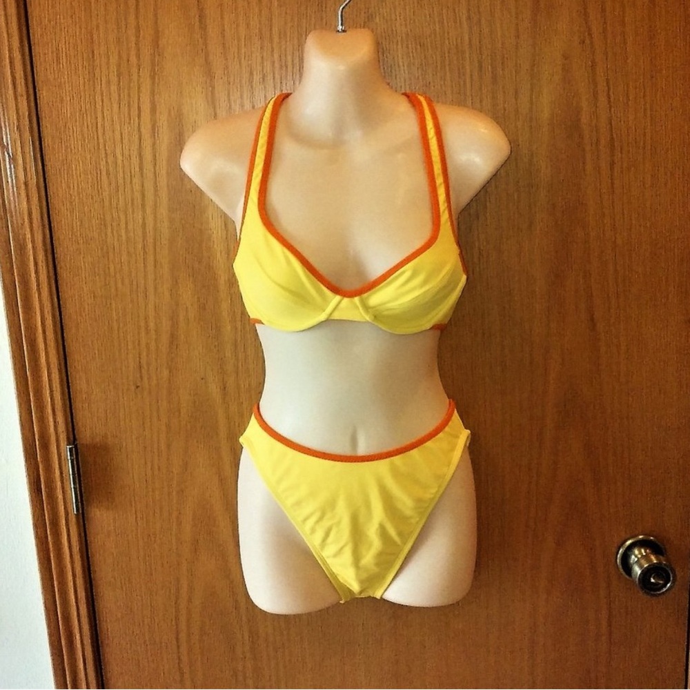 La Blanca High Cut 90s Vintage Bikini Sz 8